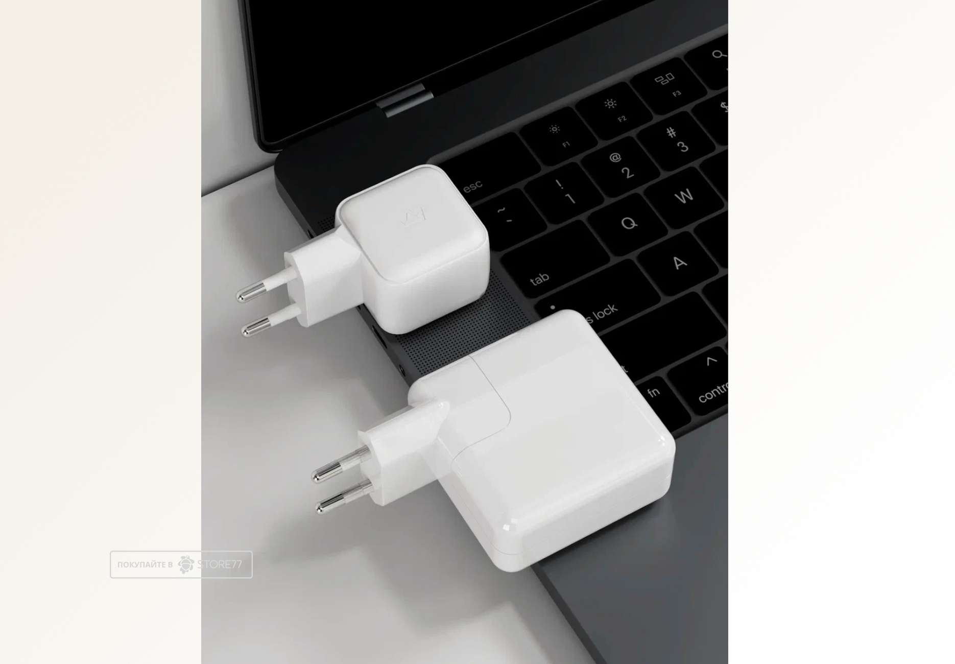 Сетевое зарядное устройство VLP 45Вт USB-C, PD, PPS (Белый)
