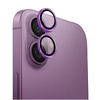 Защитное стекло на камеру Uniq для iPhone 16/16 Plus Optix AluGuard (Grape Pink)