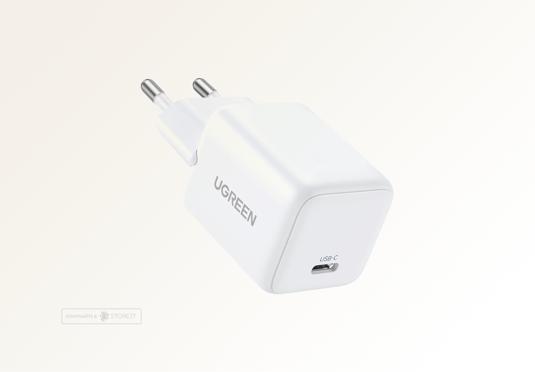 Сетевое зарядное устройство UGREEN X512 Mini 20W GaN USB-C (Белое)