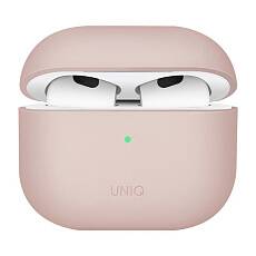 Чехол Uniq для Airpods 3 LINO Liquid silicone (Розовый)