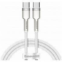 Кабель Baseus Metal USB-C - USB-C 2m (Белый)