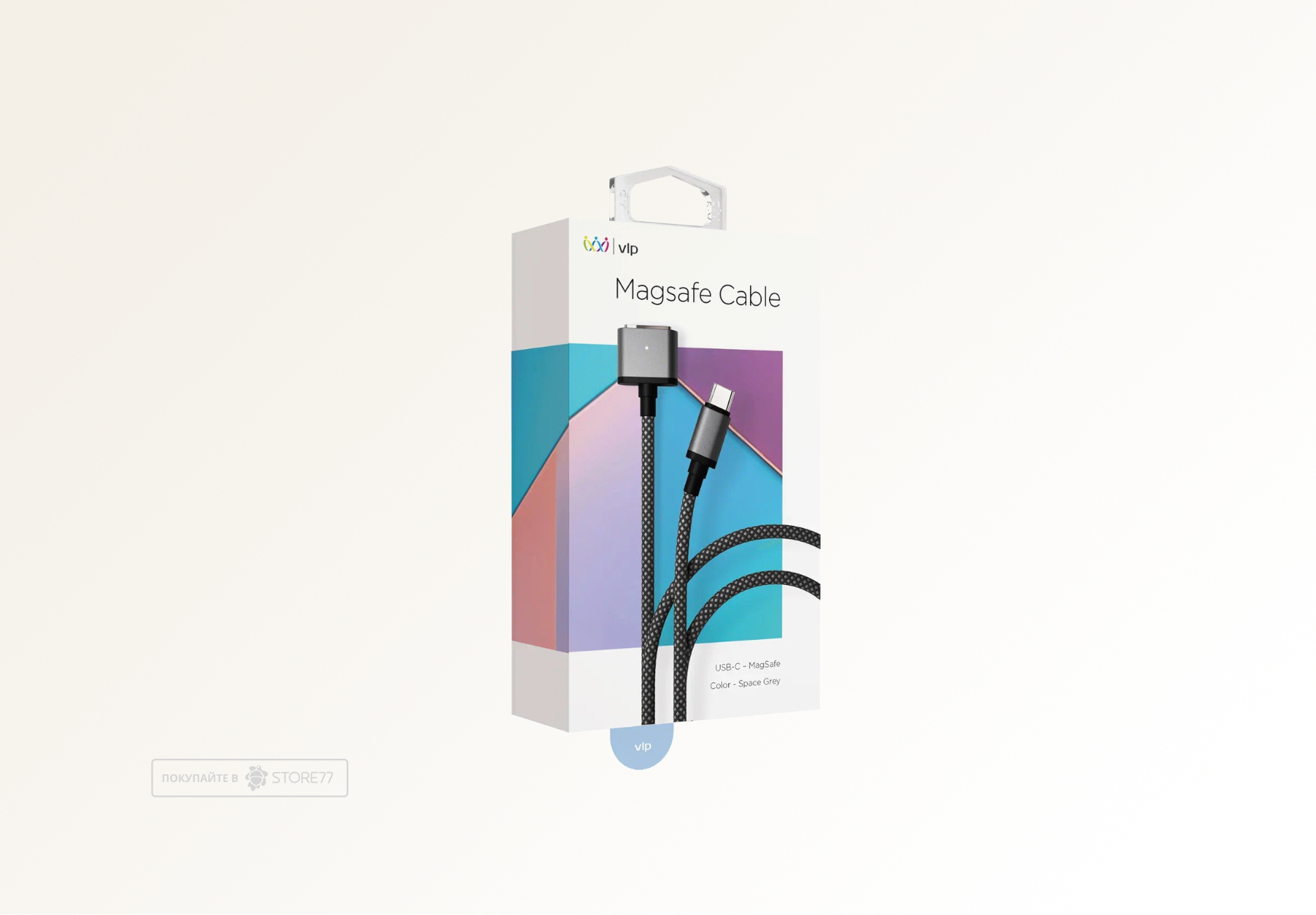 Кабель VLP Cable USB-C - MagSafe, 2.0м (Cерый космос)