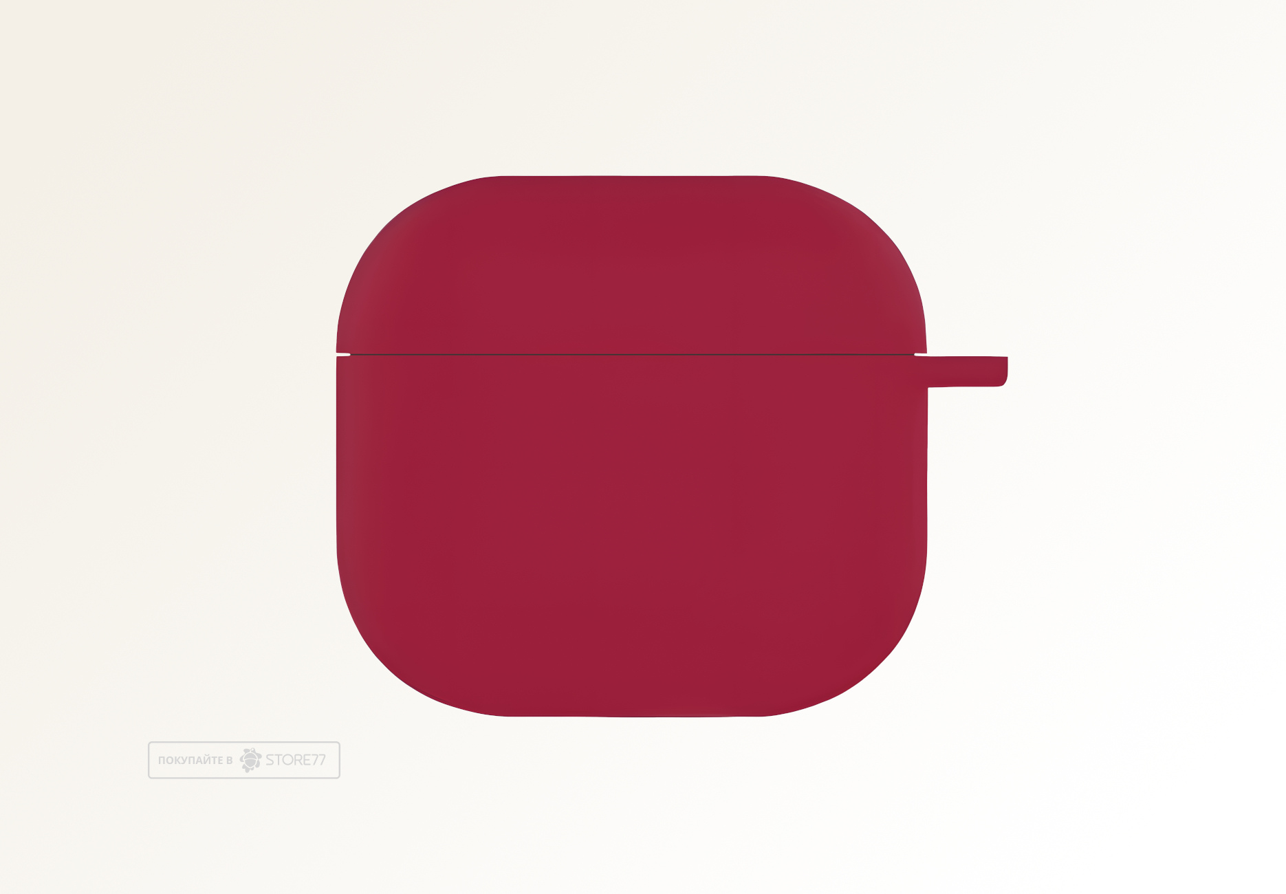 Чехол силиконовый для наушников Apple AirPods 4 (Красный)