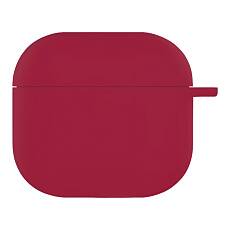 Чехол силиконовый для наушников Apple AirPods 4 (Красный)