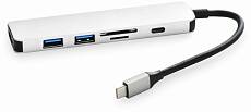 Переходник для Macbook Gurdini USB-C Expander to PD/HDMI 4K/2xUSB3.0/CardReader (Графит)