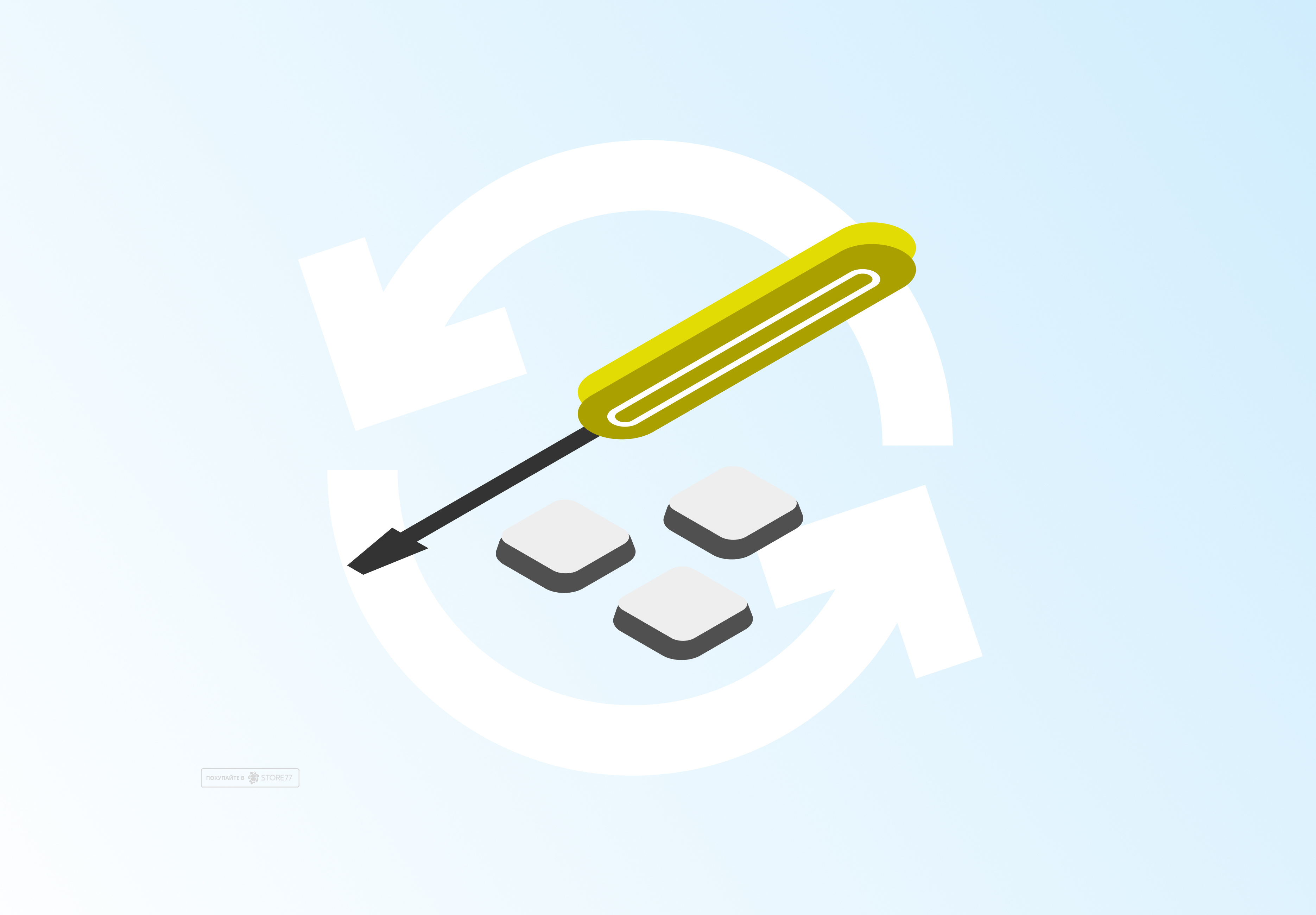 Комплект клавиш РСТ для Macbook (черный)