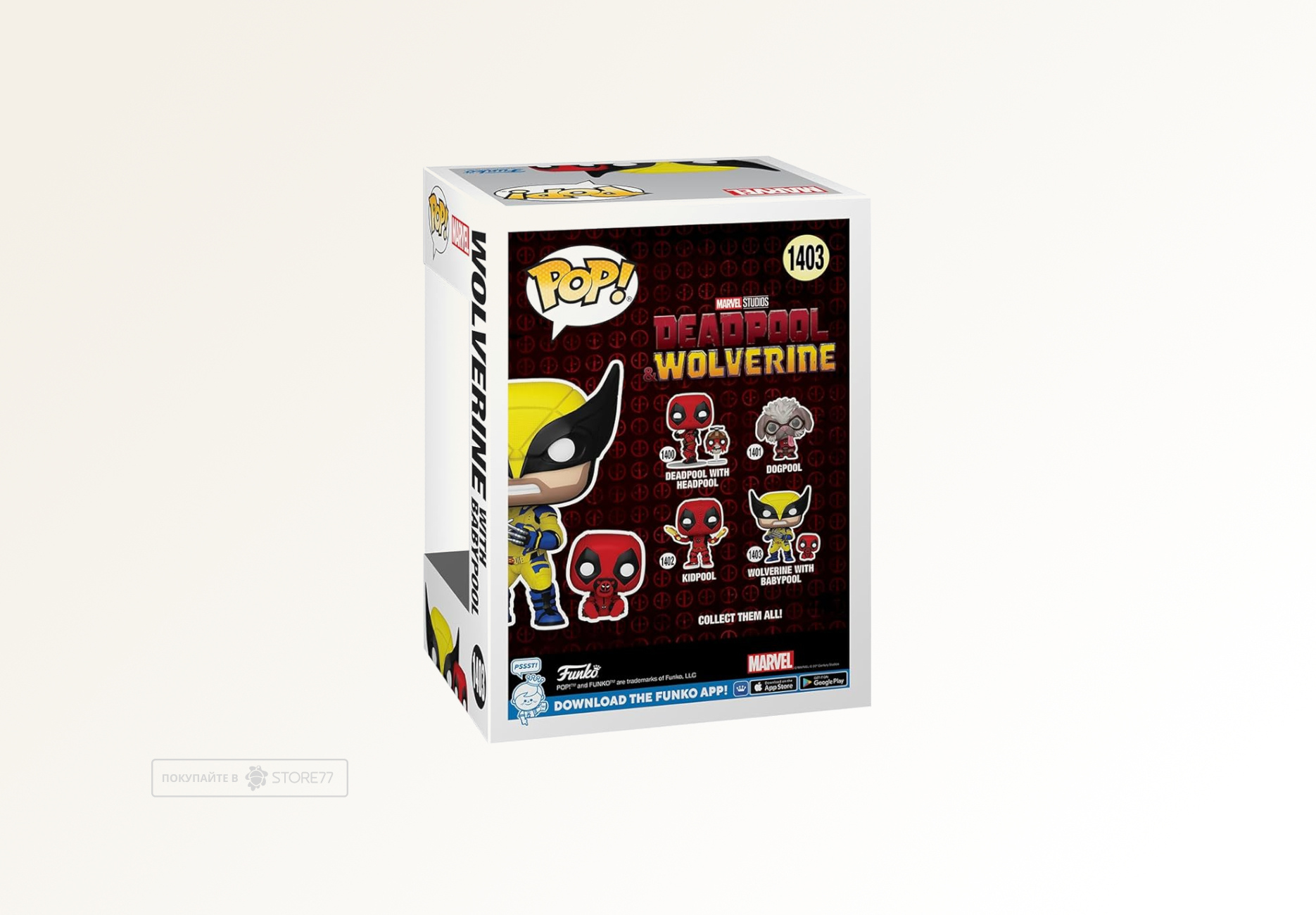 Фигурка Funko POP! Bobble Marvel Deadpool 3 Wolverine with Babypool (1403)