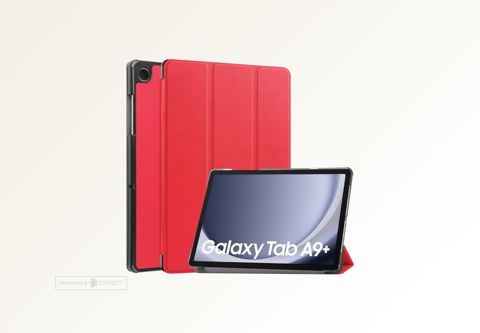 Чехол для планшета Samsung Galaxy Tab A9+ (Красный)