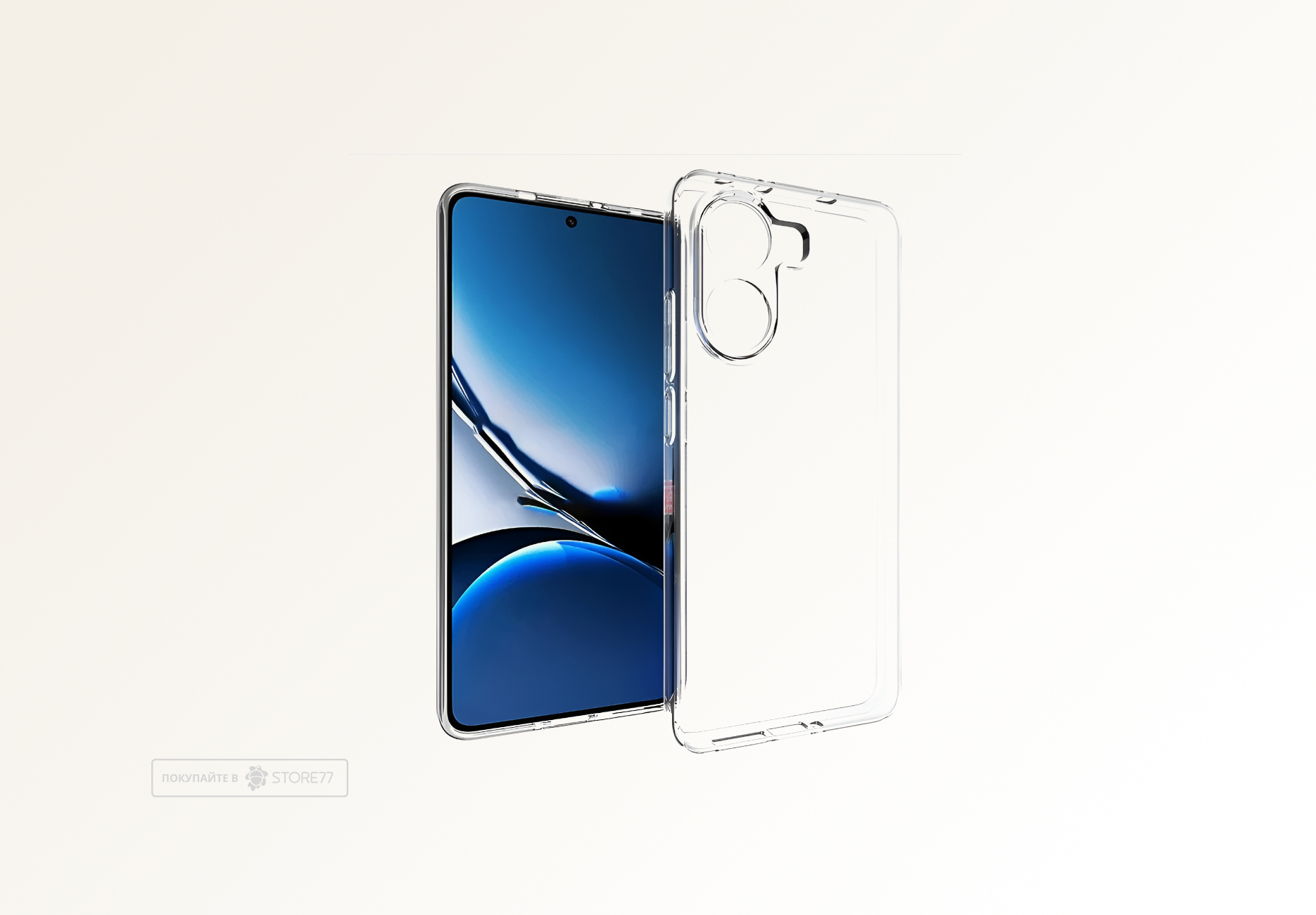 Чехол силиконовый для Poco X7 Pro (Прозрачный)