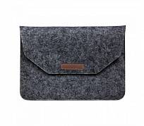 Чехол-конверт Gurdini для Macbook 13”-14”, войлочный (Черный)