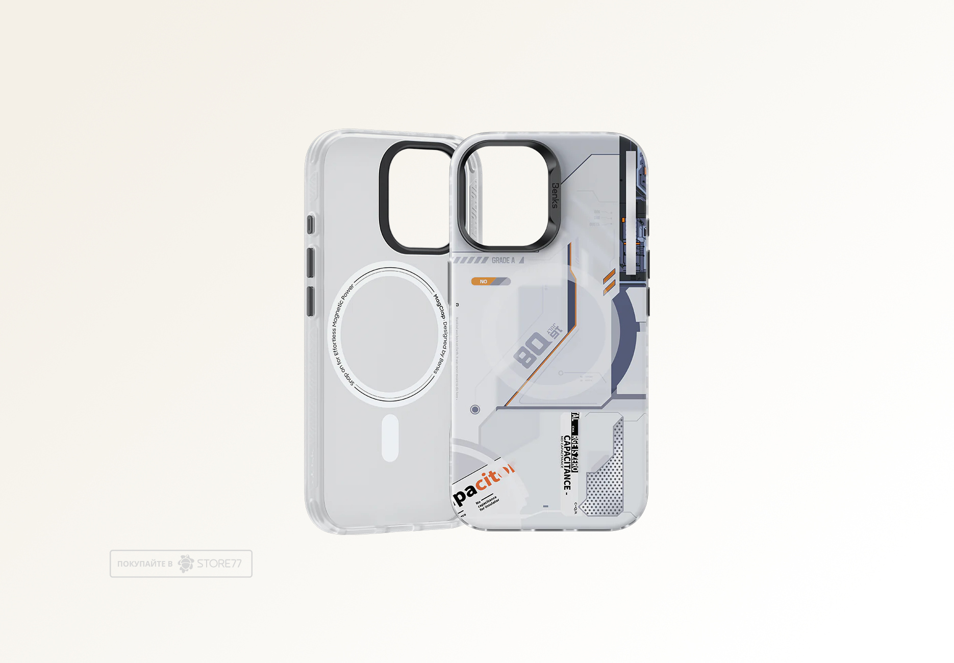 Чехол Benks для iPhone 16 Perspective Case с MagSafe (White)