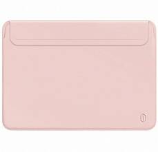 Чехол-конверт Wiwu Skin Pro 2 Leather для Macbook 13.3", экокожа (Розовый)