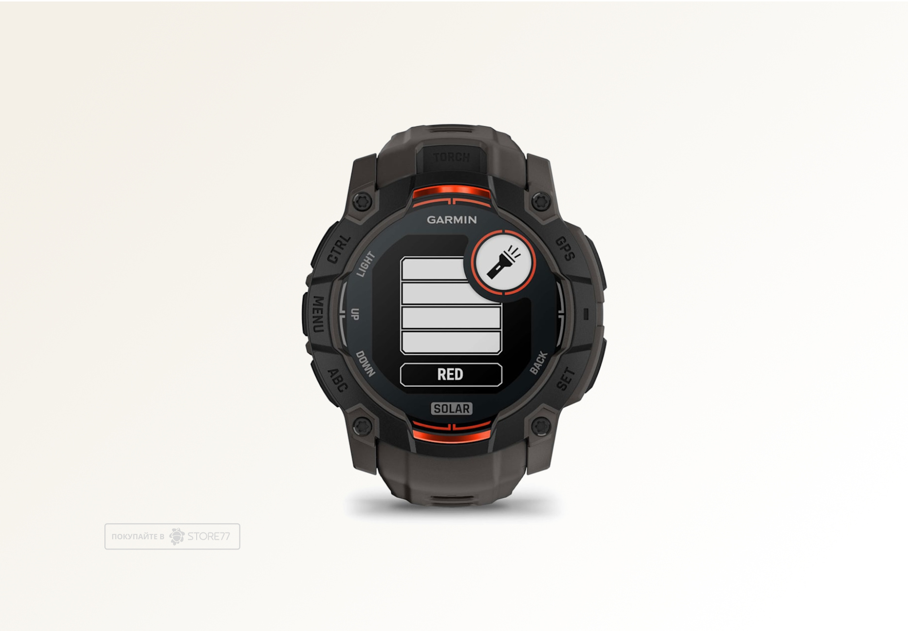 Умные часы Garmin INSTINCT 3 50 mm Solar Black/Charcoal Band