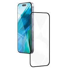 Защитное стекло VLP 2.5D для iPhone 16 (C черной рамкой)