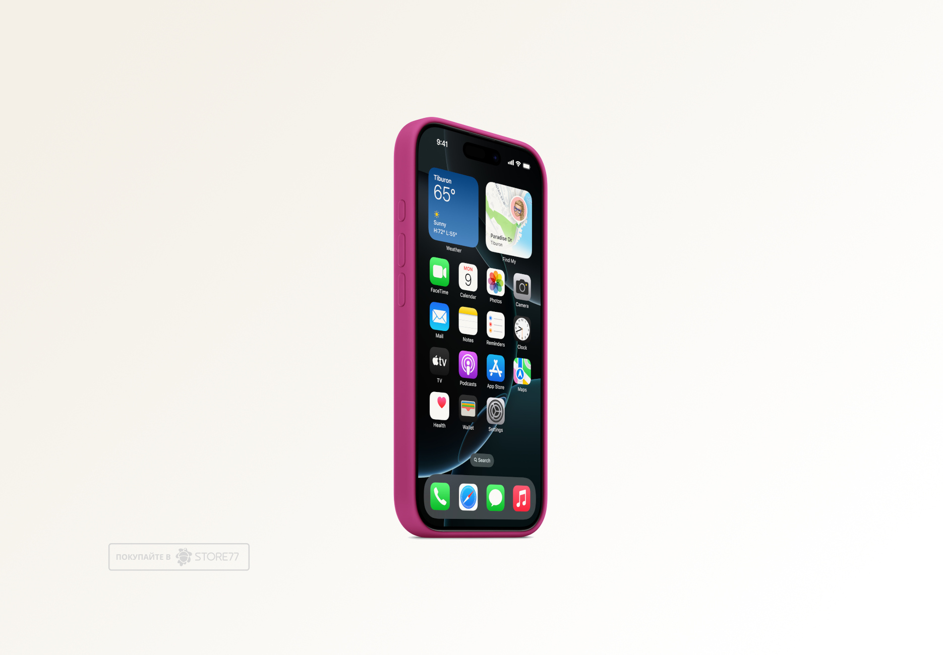 Чехол Protect для iPhone 16 Pro Magsafe Silicon Case (Fuchsia)