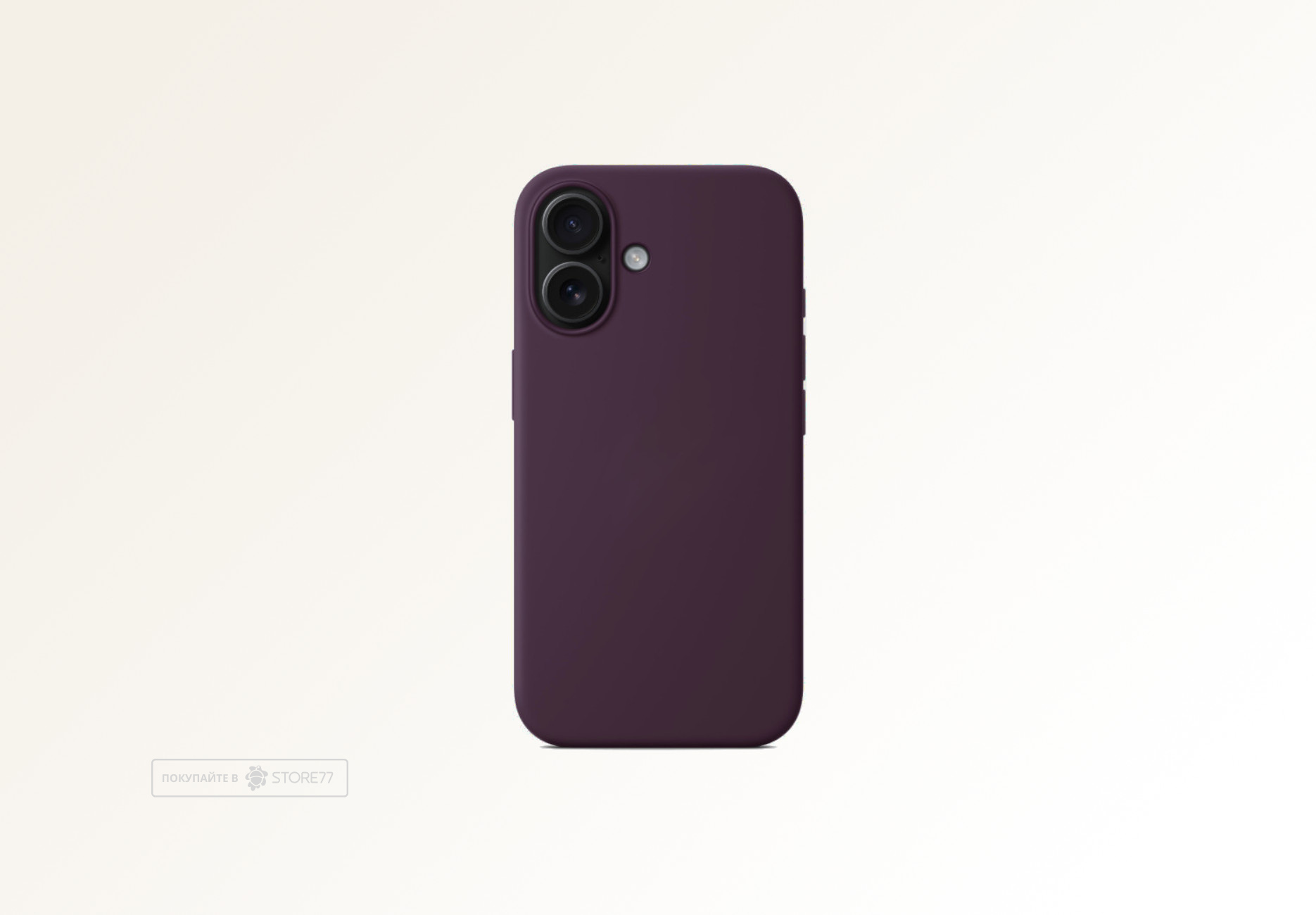 Чехол Protect для iPhone 16 Magsafe Silicon Case Button (Plum)