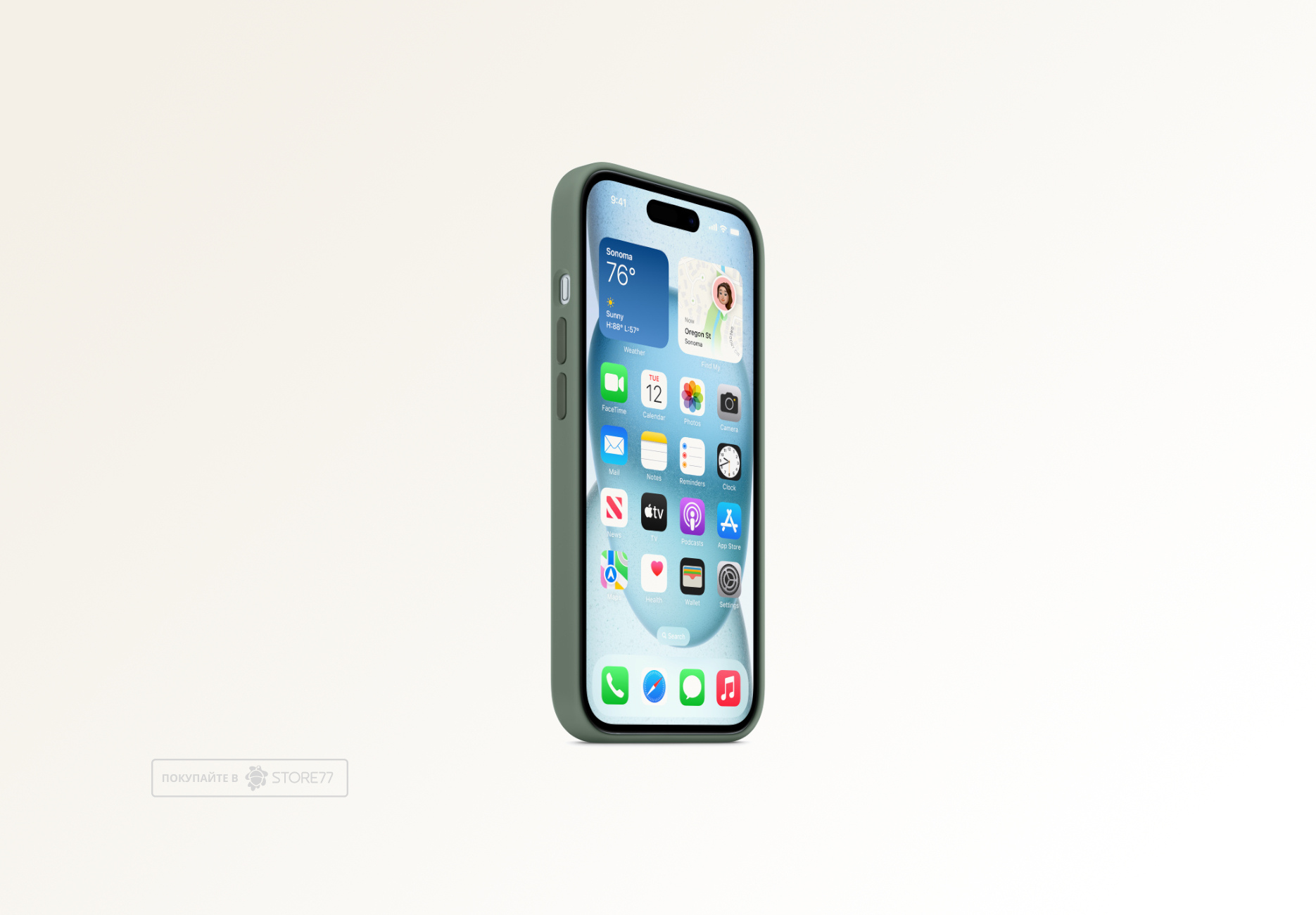 Чехол Protect для iPhone 15 Silicon Case (Cypress)