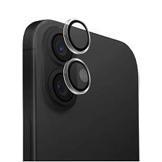 Защитное стекло на камеру Uniq для iPhone 16/16 Plus Optix AluGuard (Clear)