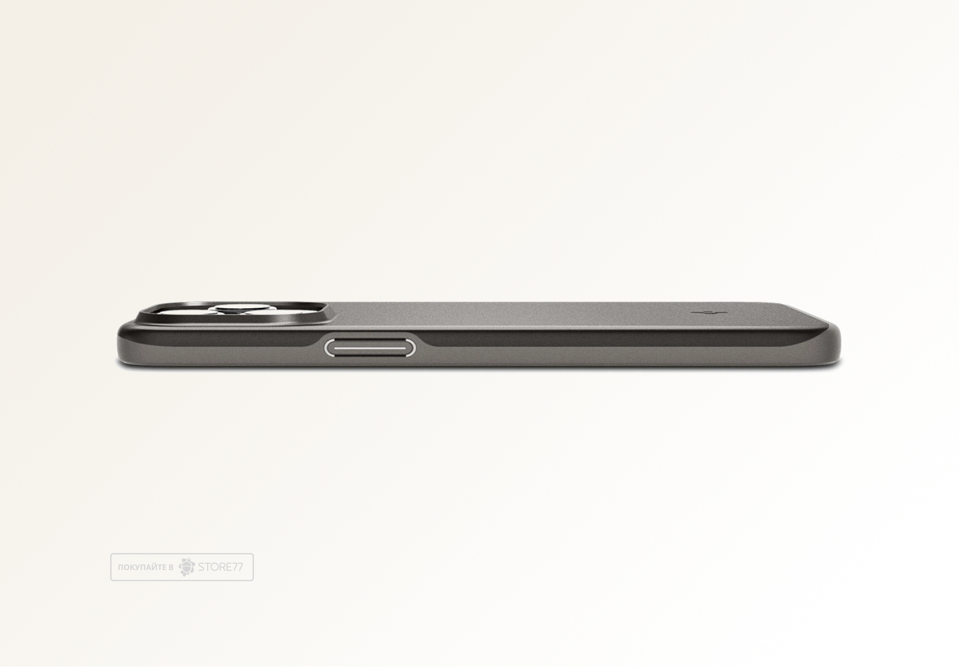 Чехол защитный Spigen для iPhone 15 Pro Thin Fit (Серый)