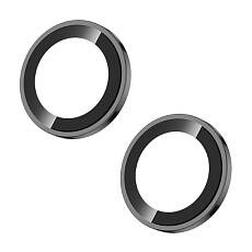 Защитное стекло Remax на линзы камер для iPhone 16/16 Plus (Black)